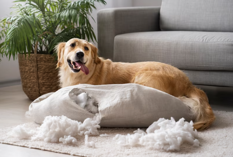 stop dog chewing furniture home remedies